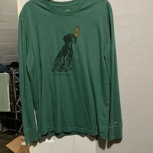 Long sleeve green shirt